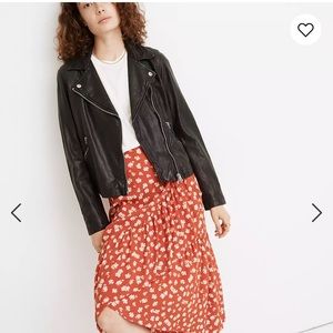 Like new Madewell Leather Motorcycle Jacket. Black. Size large. Paid $498.